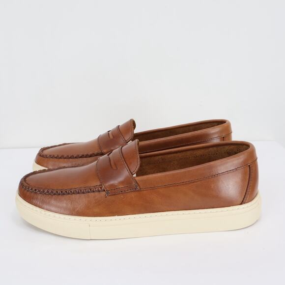 J.Crew Factory Men\'s Leather Hybrid Casual Loafer Havana Brown Size 7.5 NWOB main image 4
